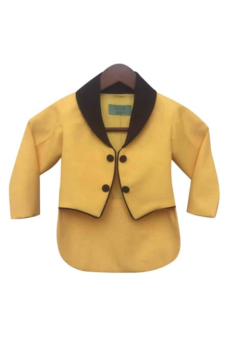 FAYON KIDS Linen High Low Jacket 