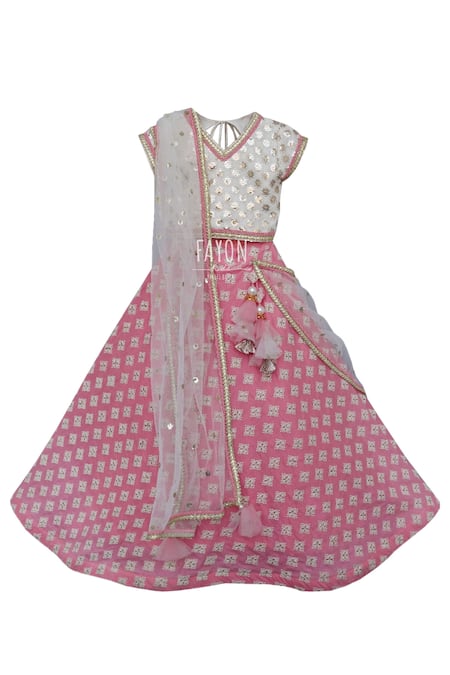 Ahhaaaa Kids Ethnic Cotton Blend Radha Dress Lehenga Choli Chania Choli Set  For Baby Girls - Walmart.com