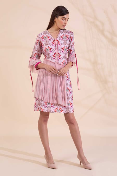 Limerick by Abirr N' Nanki Printed Short Dress 