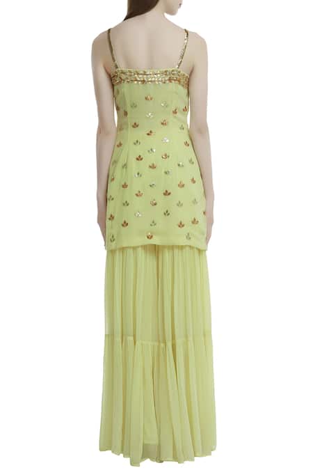 Esha Koul Embroidered Kurta Sharara Set 