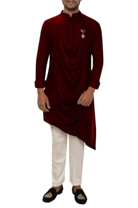 Smriti by Anju Agarwal Draped Kurta Set 