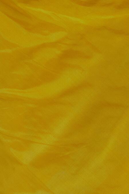 Shop_Ekaya Banaras_Yellow Silk Banarasi Saree With Unstitched Blouse Fabric_Online_at_Aza_Fashions