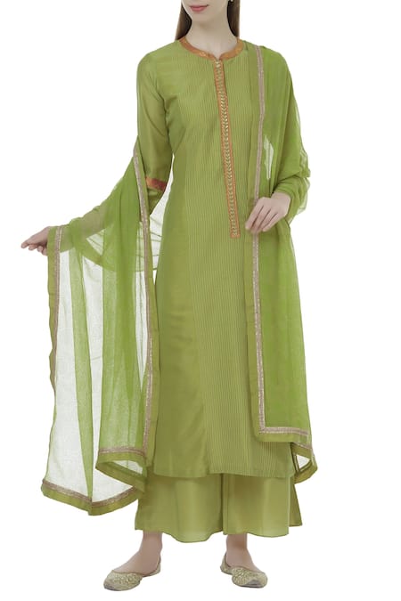 Manasi Sengupta Textured Kurta Palazzo Set 