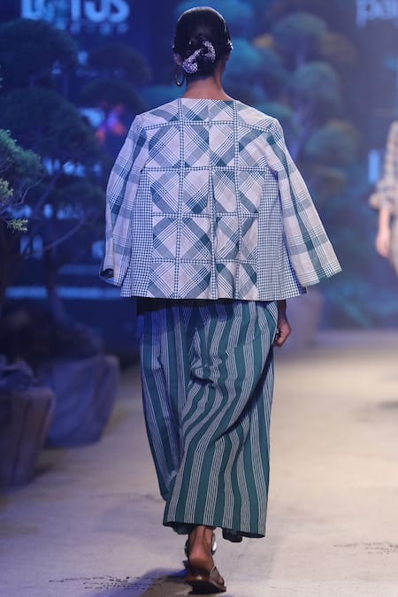 Payal Pratap Linen Striped Jumpsuit 