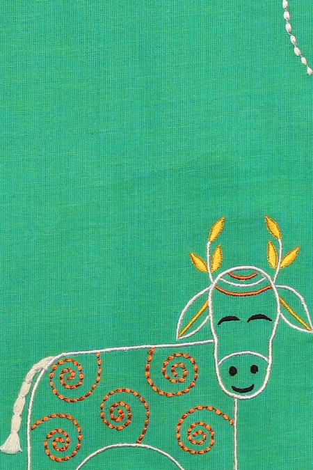 Tiber Taber_Beige Cotton Kurta With Pants _at_Aza_Fashions