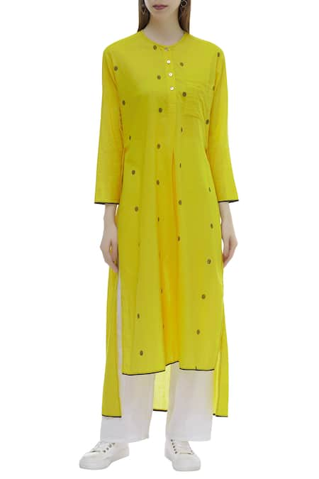 Urvashi Kaur Organic Cotton High Low Kurta 