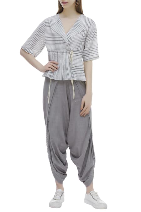 Urvashi Kaur Organic Cotton Draped Pants 