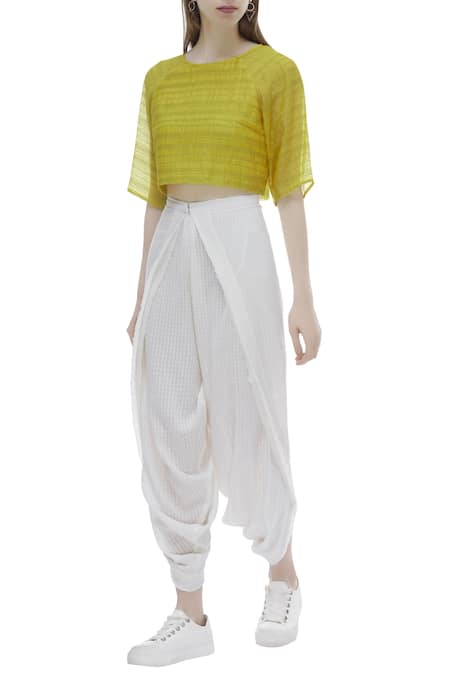 Urvashi Kaur Organic Cotton Draped Pants 