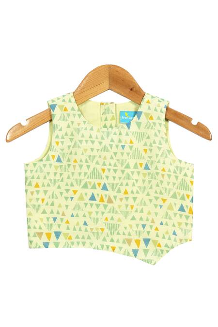 Free Sparrow_Green Chanderi Skirt Set _Online_at_Aza_Fashions