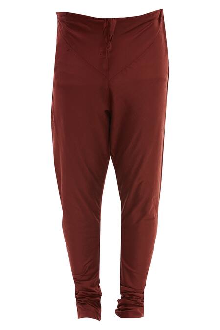 Shop_Vikram Phadnis_Red Chanderi Bundi And Kurta Set_Online_at_Aza_Fashions