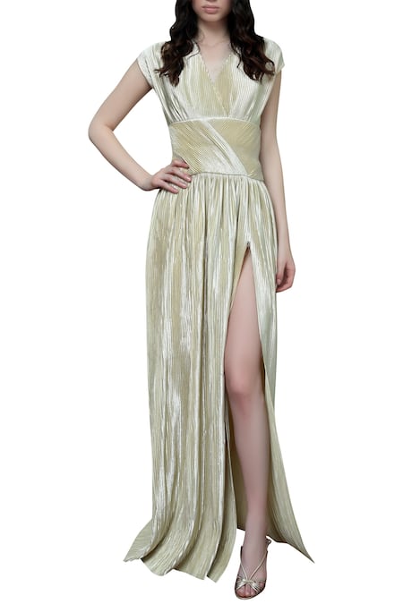 Swatee Singh Pleated Gown 