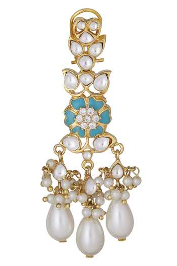 Buy Auraa Trends Gold Plated Beads Kundan Choker Set Online at Aza Fashions Buy_Auraa Trends_Gold Plated Beads Kundan Choker Set _Online_at_Aza_Fashions