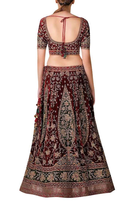 RI.Ritu Kumar Embroidered Bridal Lehenga Set 