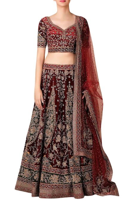 RI.Ritu Kumar Embroidered Bridal Lehenga Set 