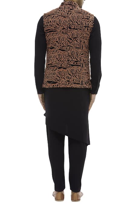 Nautanky Printed Bundi Kurta Set 