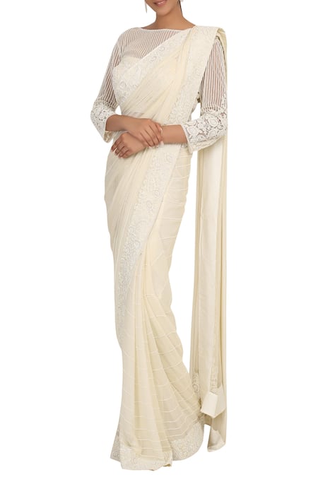 Rabani & Rakha Embellished Saree Set 