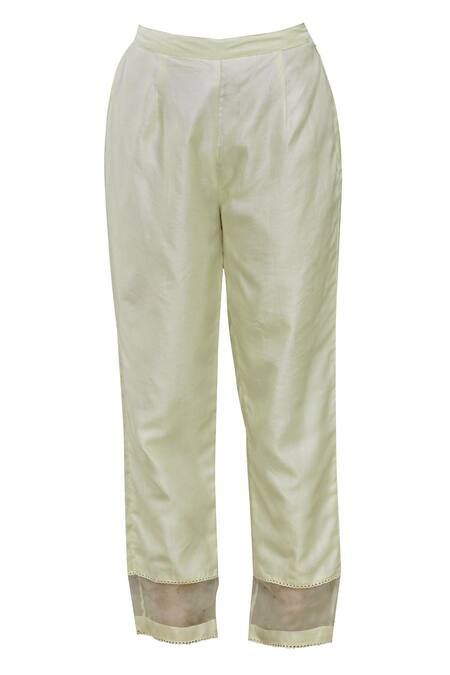 Shop Neeta Bhargava Cream Cotton Silk Round Neck Embroidered Anarkali Set Online at Aza Fashions Shop_Neeta Bhargava_Cream Cotton Silk Round Neck Embroidered Anarkali Set _Online_at_Aza_Fashions