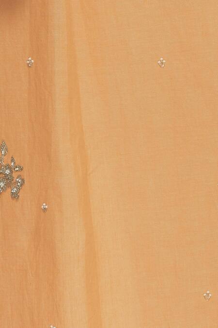 Sahil Kochhar Orange Cotton Band Collar Embellished Kurta at Aza Fashions Sahil Kochhar_Orange Cotton Band Collar Embellished Kurta _at_Aza_Fashions