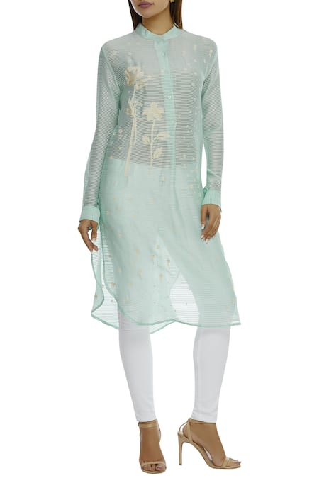 Sahil Kochhar Chanderi Embroidered Kurta 