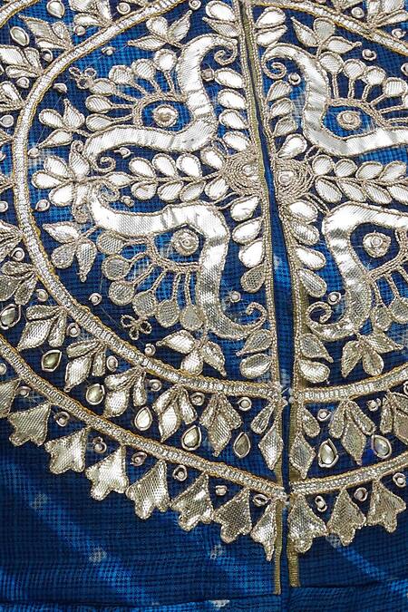 Samyukta Singhania Blue Silk Leheriya Anarkali Kurta at Aza Fashions Samyukta Singhania_Blue Silk Leheriya Anarkali Kurta_at_Aza_Fashions