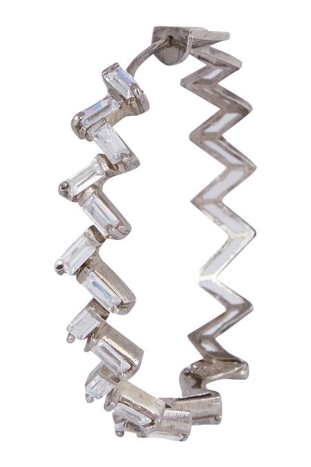 Shop_Nepra By Neha Goel_Gold Plated Kundan Hoops_Online_at_Aza_Fashions