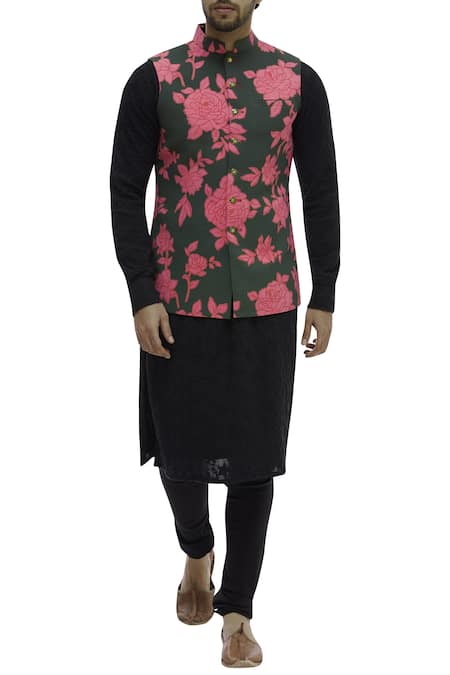 Gaurav Katta Floral Print Bundi 