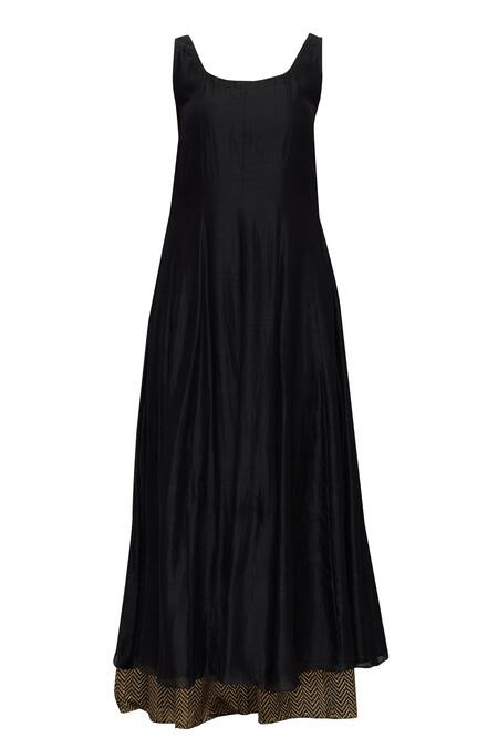 Buy Priyam Narayan Black Handloom Chanderi Round Anarkali Palazzo Set Online at Aza Fashions Buy_Priyam Narayan_Black Handloom Chanderi Round Anarkali Palazzo Set_Online_at_Aza_Fashions