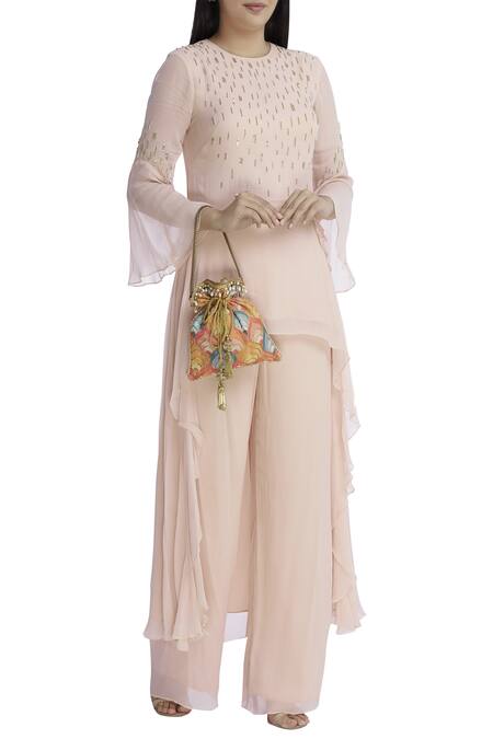 Shop Fuchsia by aashaka mehta Embroidered Potli Bag at Aza Fashions Shop_Fuchsia by aashaka mehta_Embroidered Potli Bag_at_Aza_Fashions