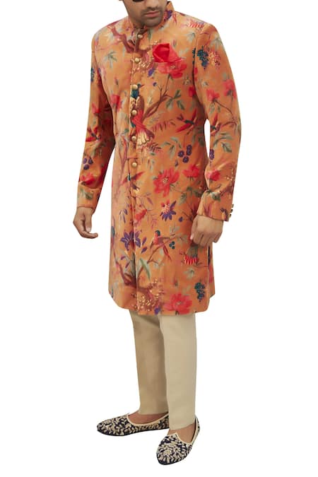Gaurav Katta Printed Sherwani 