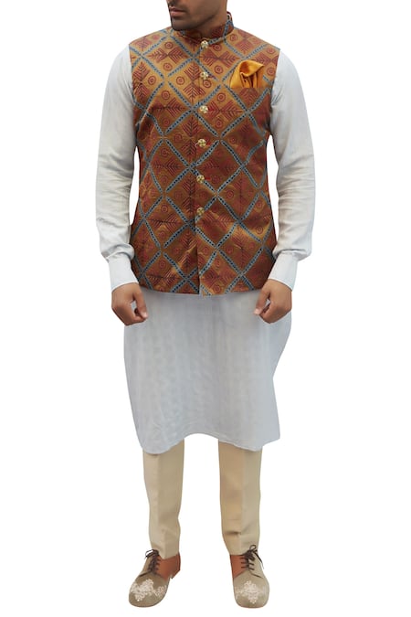 Gaurav Katta Embroidered Nehru Jacket 