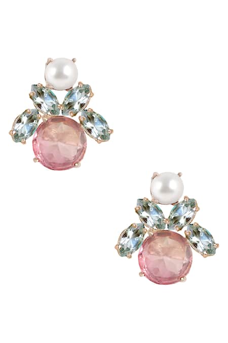 Atelier Mon Multi Color Crystals Studs