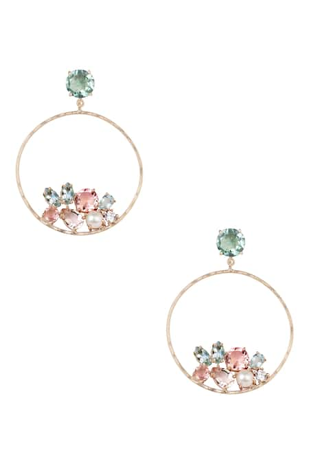 Atelier Mon Gold Plated Crystals Danglers