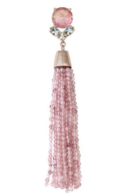 Atelier Mon_Gold Plated Crystal Bead Long Earrings_Online_at_Aza_Fashions