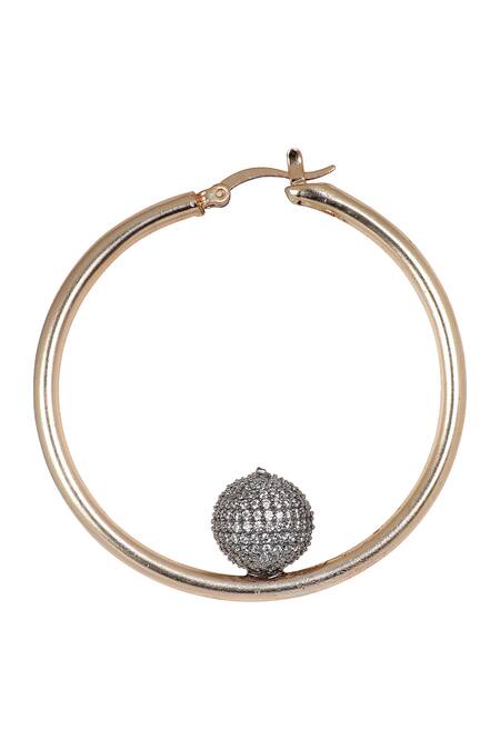 Atelier Mon_Gold Plated Crystals Hoops_Online_at_Aza_Fashions