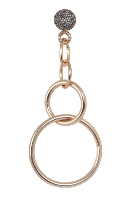 Atelier Mon Gold Plated Crystals Circular Danglers Online at Aza Fashions Atelier Mon_Gold Plated Crystals Circular Danglers_Online_at_Aza_Fashions