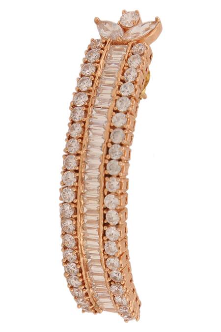 AE-Tee_Gold Plated Crystals Earrings _Online_at_Aza_Fashions