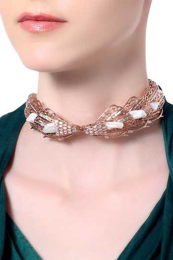 Buy Outhouse Crystal Choker Necklace 