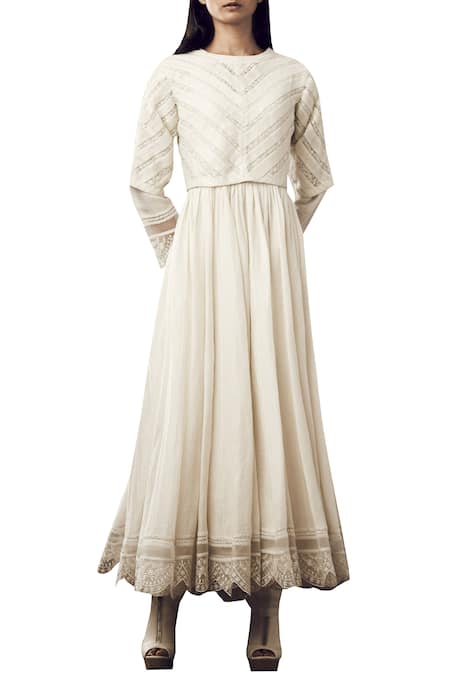 linen anarkali