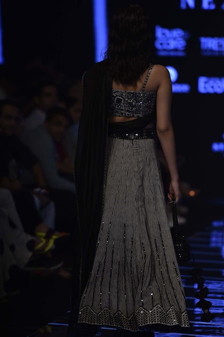 Punit Balana Mirror Work Lehenga Set 