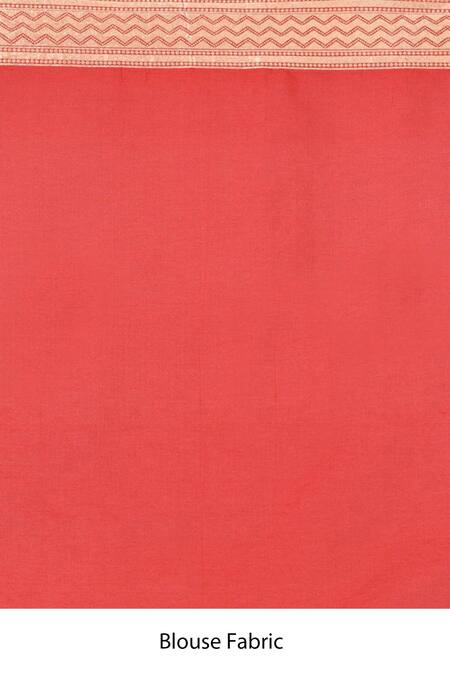 Buy_Samyukta Singhania_Red Silk Saree With Running Blouse Fabric_Online_at_Aza_Fashions