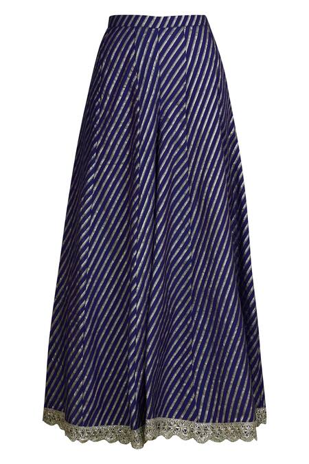 Shop Neha Khullar Blue Kurta And Palazzo Chanderi Silkdupatta Chiffon Round Set Online at Aza Fashions Shop_Neha Khullar_Blue Kurta And Palazzo Chanderi Silkdupatta Chiffon Round Set _Online_at_Aza_Fashions