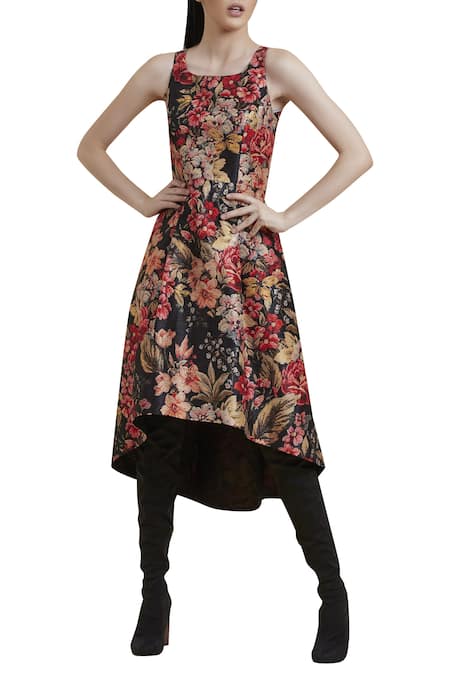 Label Ritu Kumar Printed Asymmetric Dress 