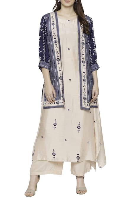 Soup by Sougat Paul Printed Kurta With Jacket 