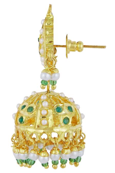 Zevar By Geeta Stone Choker Jewellery Set at Aza Fashions Zevar By Geeta_Stone Choker Jewellery Set_at_Aza_Fashions