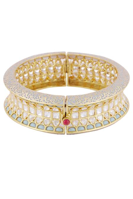 Buy_Zevar By Geeta_Kundan Kada_Online_at_Aza_Fashions