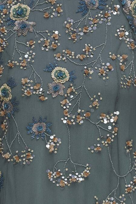 Not So Serious By Pallavi Mohan Grey Embellished Kaftan Dress at Aza Fashions Not So Serious By Pallavi Mohan_Grey Embellished Kaftan Dress_at_Aza_Fashions