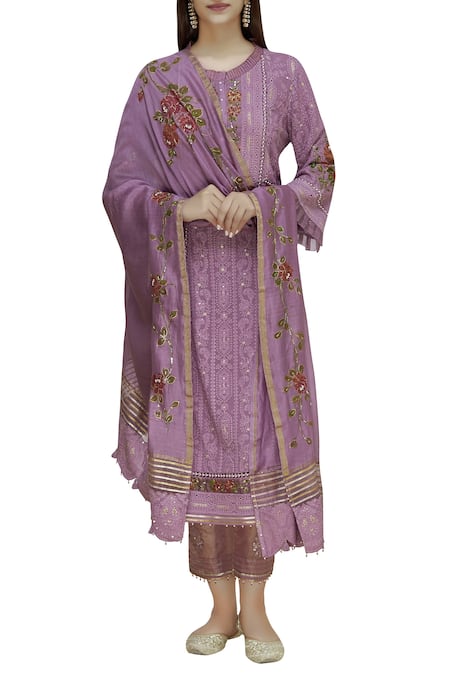 Poonam Dubey Chikankari Kurta Set 