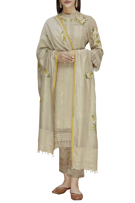 Poonam Dubey Chikankari Kurta Set 