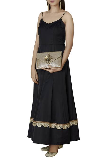 Buy Moh-Maya By Disha Khatri Gold Embellished Envelope Clutch Online at Aza Fashions Buy_Moh-Maya By Disha Khatri_Gold Embellished Envelope Clutch_Online_at_Aza_Fashions