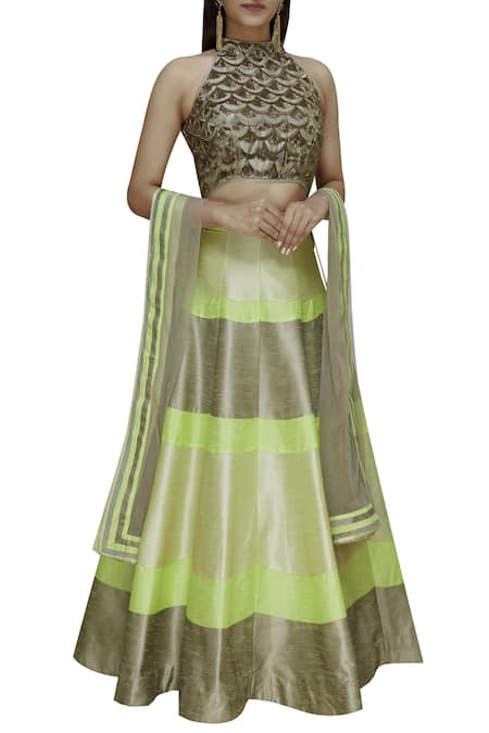 Vandana Sethi Embellished Lehenga Set 